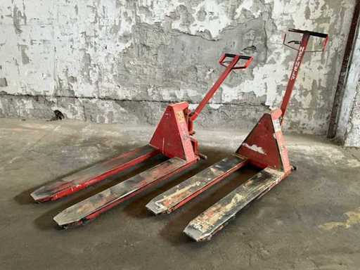 Logitrans HL 1000/3 Hochheber-Hydraulik-Handpalettenwagen (2x)