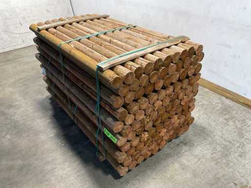 Bois tendre rond ø100 mm x 200 cm - modèle DR6 - KDI marron (110x)