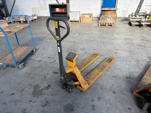 Hand hydraulic pallet truck with scale