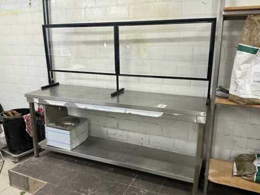 Stainless steel work table