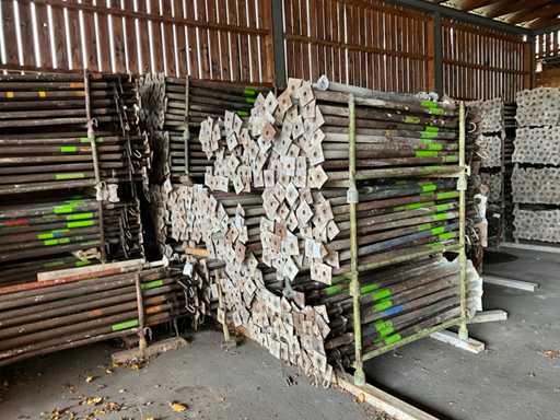 Barele cu suporturi de tavan (6x)