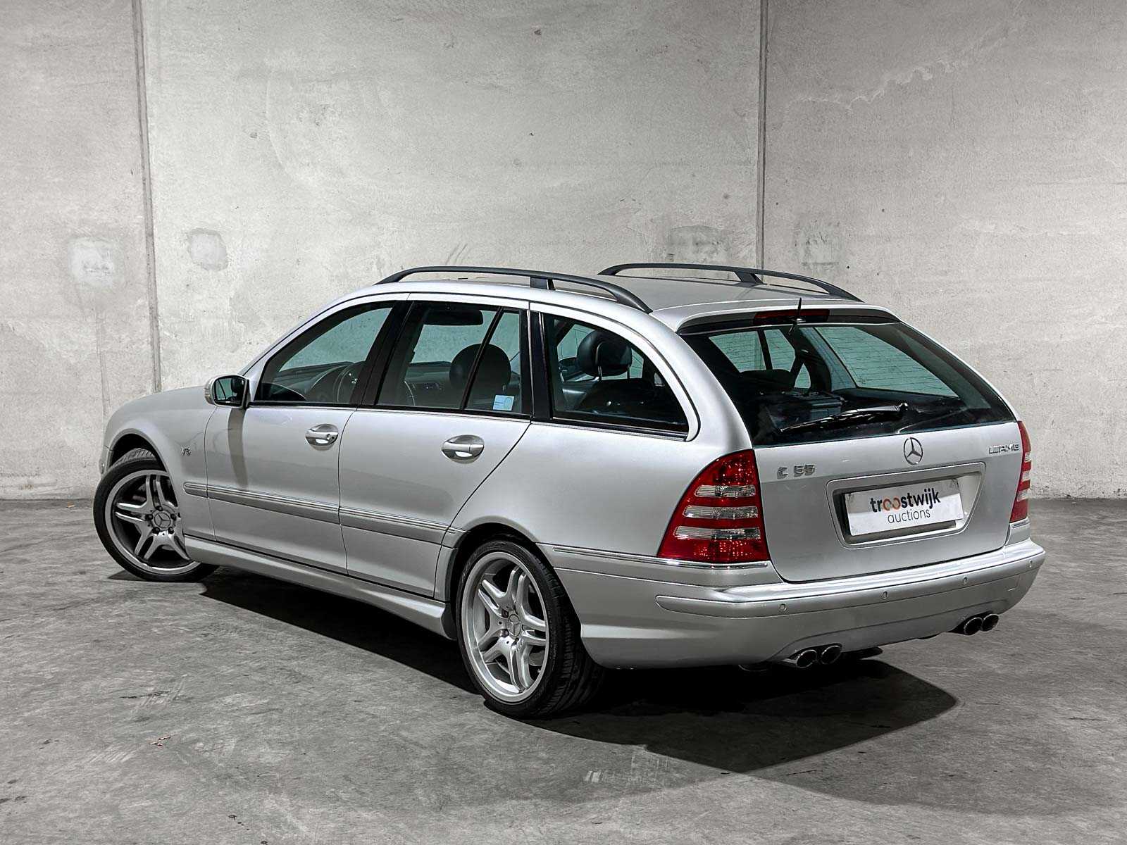 Mercedes-Benz C55 Combi AMG 5.4 V8 367pk 2005 C-klasse, JSZ-04-G Youngtimer