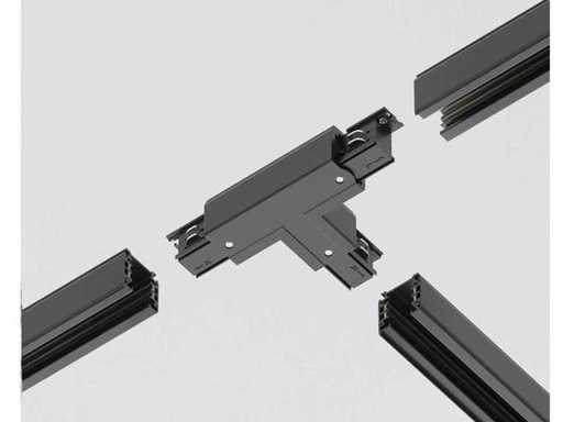 48 x Intec 3-phasé Track T-piece noir
