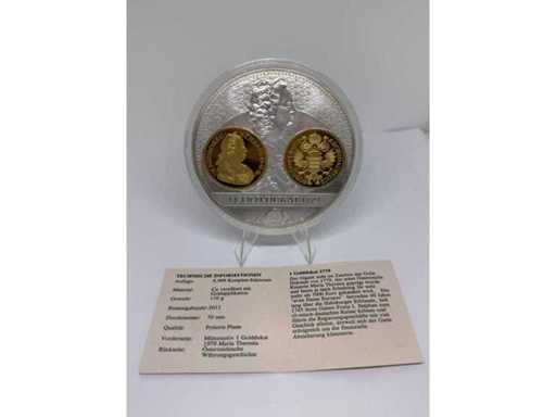 Medaglia placcata in oro "Civitas Vaticana – Papa Francesco", 2014, diametro 70 mm