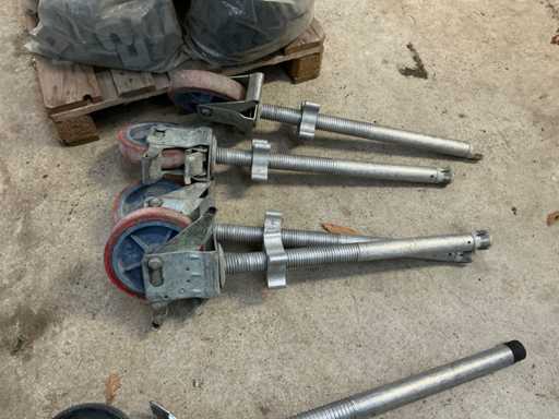 Mobile scaffold wheels (4x)
