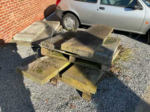 Série de pierres bleues