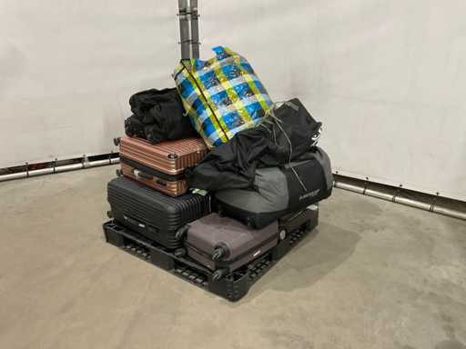 Suitcases and weekend bags with unknown contents
