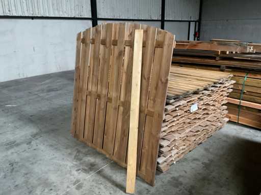 Impregnated spruce garden screen bar 180x180 cm (27x)