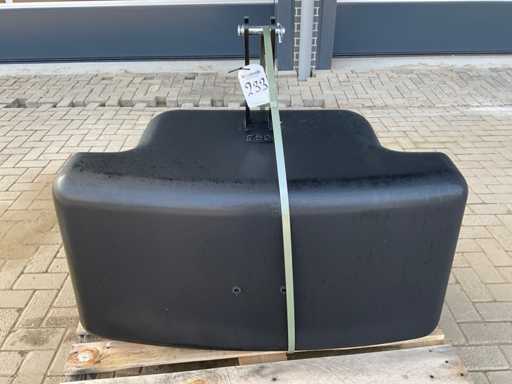 Front weight, "750kg"