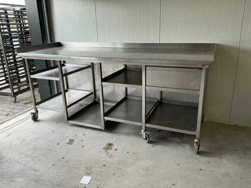 Stainless steel work table