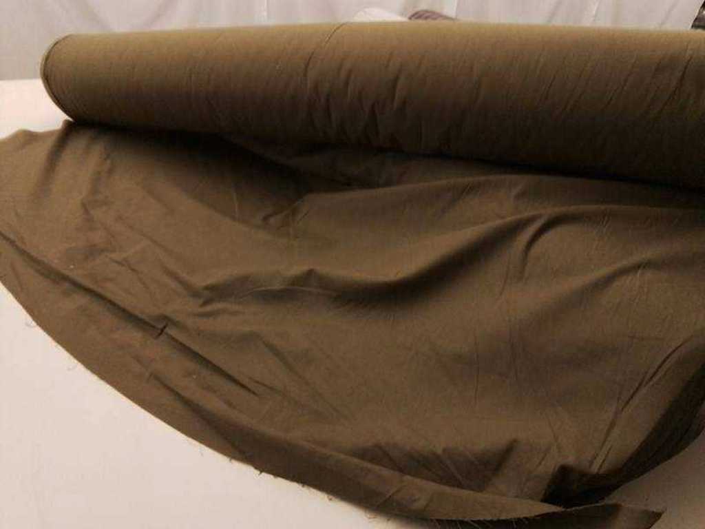 Textile roll cotton 65 meters army green