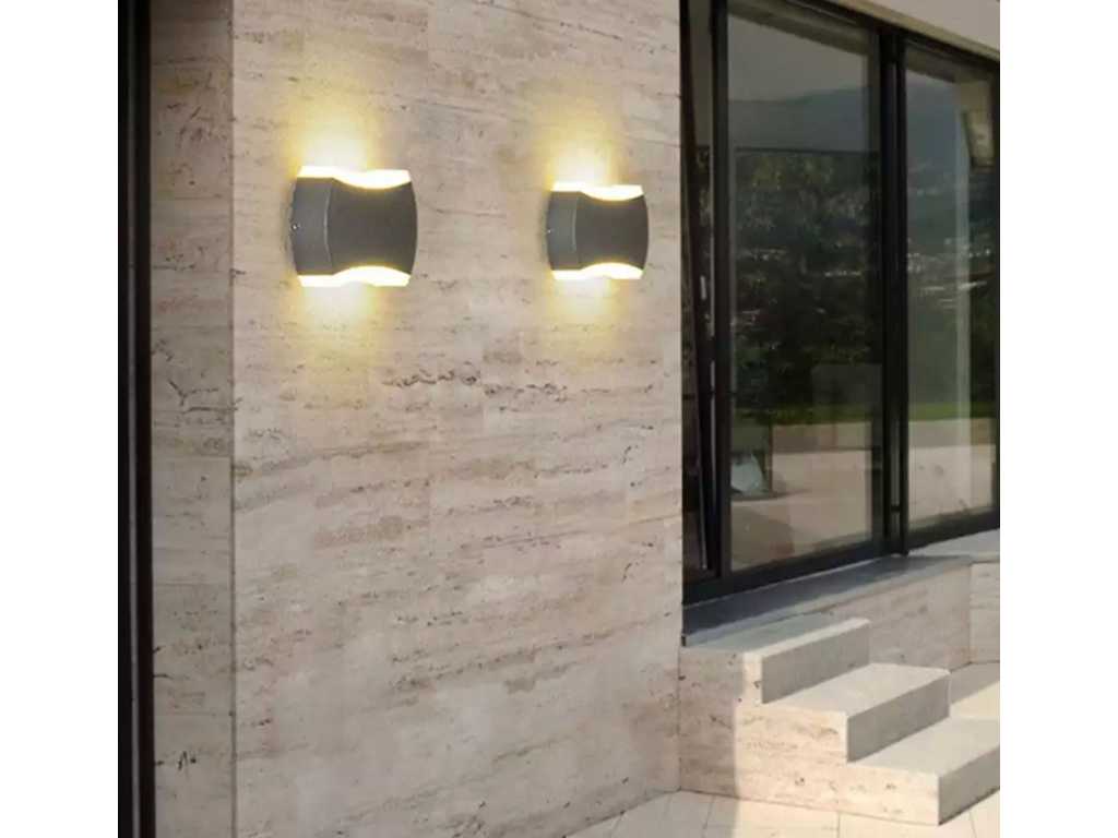 3 x Modern Wall Light 10W LED Bidirectional Light Beam (7038)
