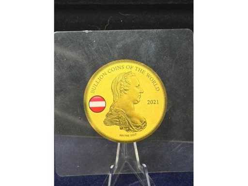 5000 franchi Repubblica del tchad | Maria Teresa 1/500 oz 999 oro fine