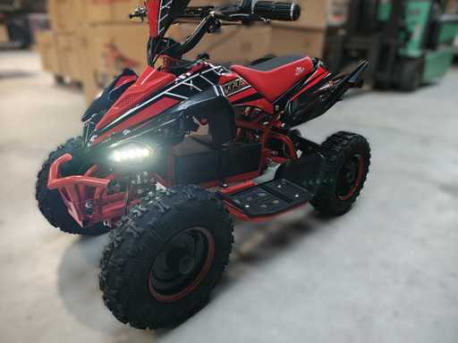 mini Quad electrisch 800 watt rood