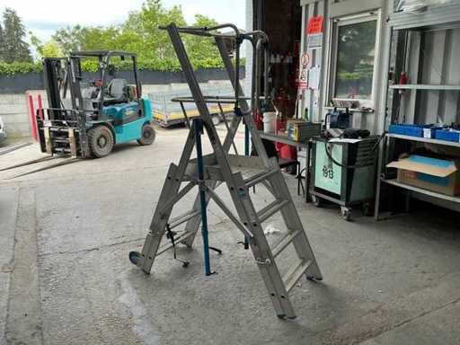 Solide PIR0406 Uitschuifbare Platformladder