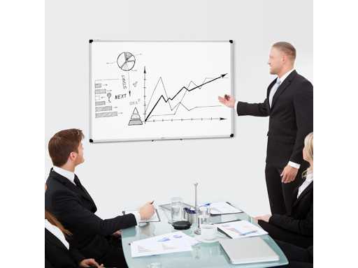 Magnetic Whiteboard with Pen Tray, Dry Erase 120 x 90 