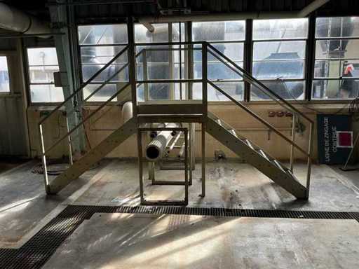 Gehweg mit Doppeltreppe