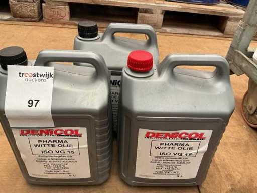 Denicol, capacité 5 litres VG 15 huile White Pharma (2x)