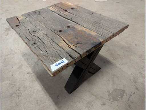 Tavolino da caffè in vecchia quercia 