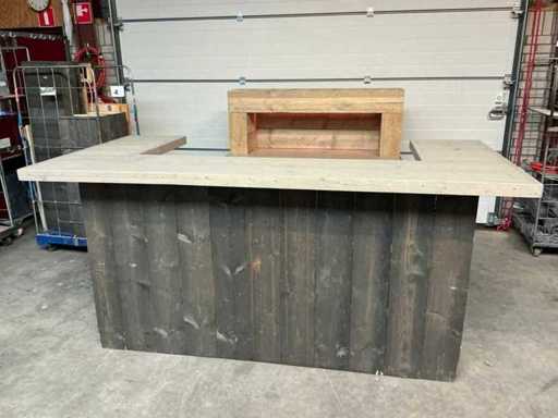 Scaffold Wood Bar Furniture + Backbar