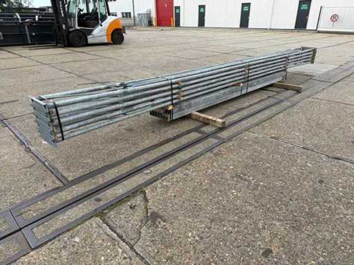 Platdak - Staalconstructie 6.40 x 16.00 meter (102m2)