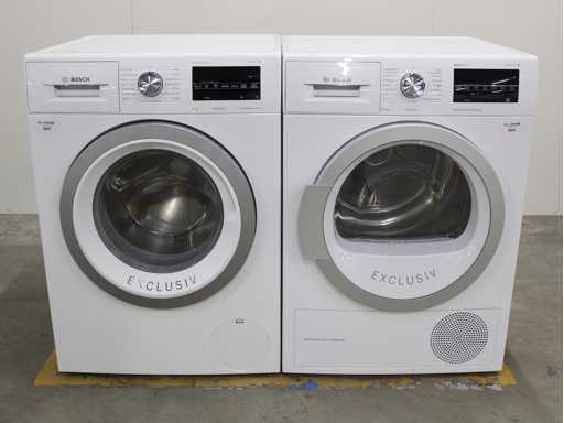 Série Bosch|6 SportsEdition AquaStop EcoSilenceDrive Machine à laver & Série Bosch|6 SportsEdition SelfCleaning Condenser Sèche-linge Exclusif