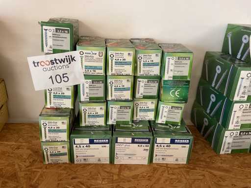 20 dozen spaanplaatschroeven