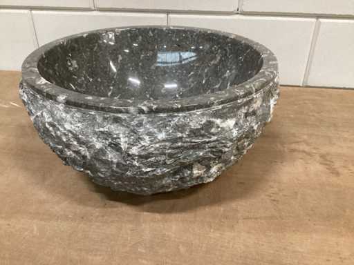 Różnica zlewu 31 cm, ceramika, szary