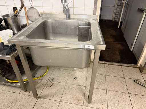 Grand évier en acier inoxydable 80 cm