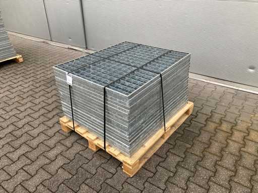 Plancher à lattes en acier 1100x850mm (19x)