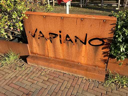 Metalen terrasafscheiding