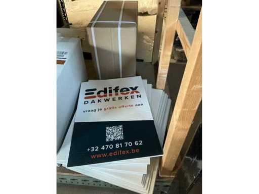 Partij kunststof Reclameborden