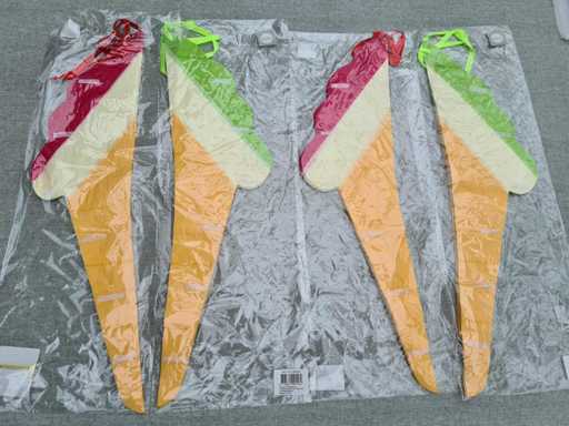 Decoratie honingraatfiguren ijsjes