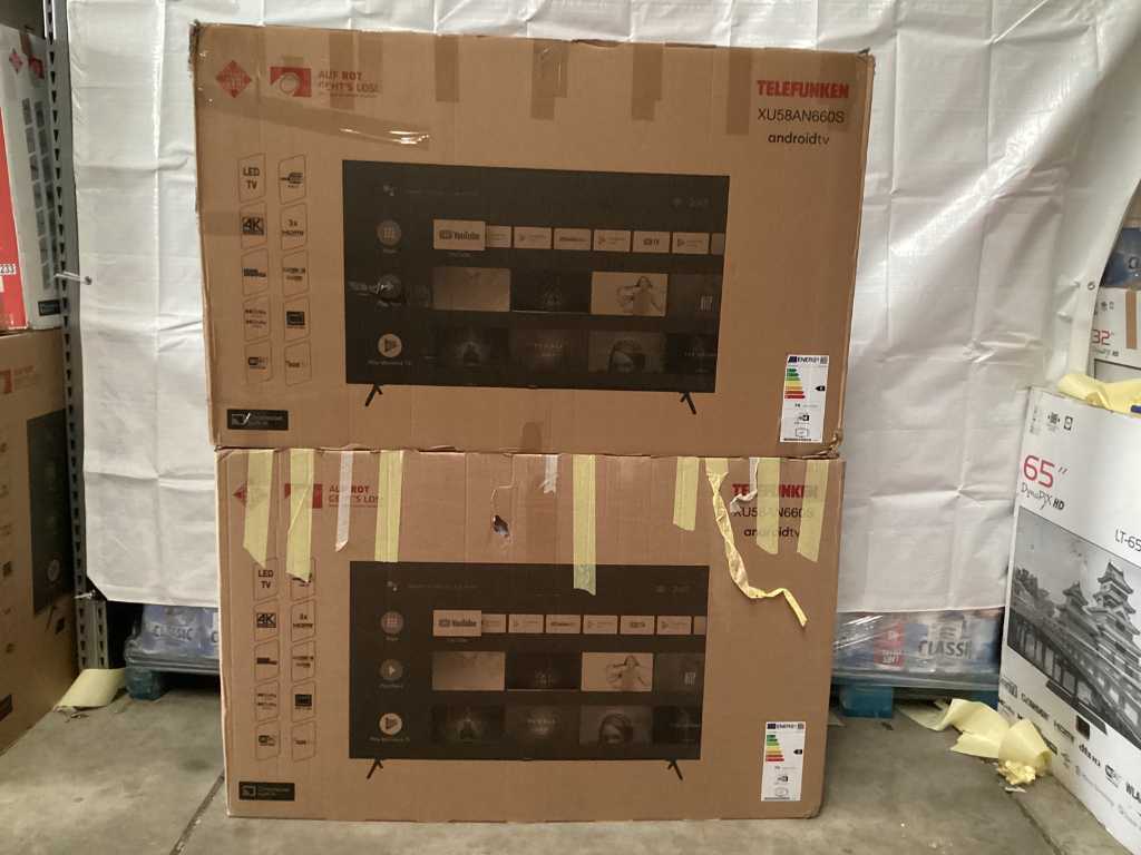 Telefunken - 58 inch - Led - Televisies (2x)