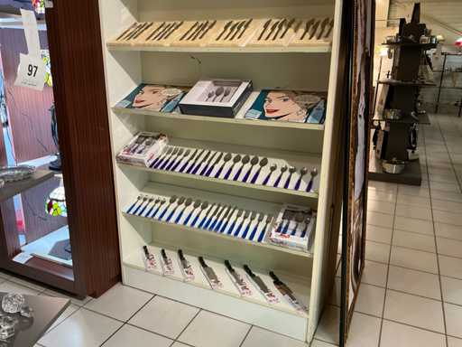 SSW cutlery sets for 6 people, chef's knives and stainless steel table knives