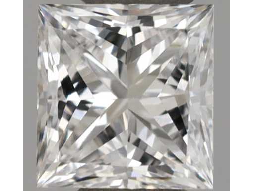 Diamond 0.53 carat princess cut diamond certified