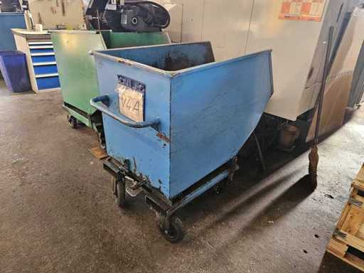 Skip / Shavings bucket blue 450 l