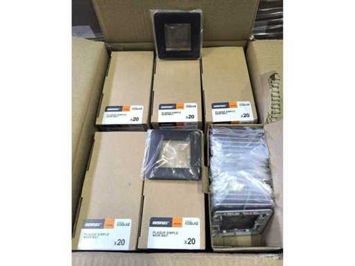 CASUAL - Placă neagră de acoperire simplă (240x)