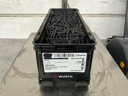 Würth 9.98 kg Zelftappende schroef platbolkop 4,8 x 60 in stapelbare bak