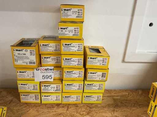 20 x dozen bevestigingsmaterialen