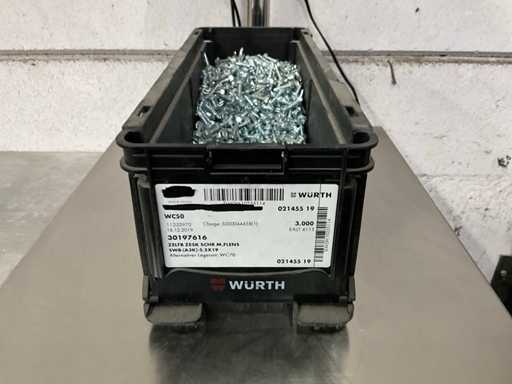 Würth 8,78 kg Vis hexagonale auto-perçante avec bride 5,5 x 19 pouces