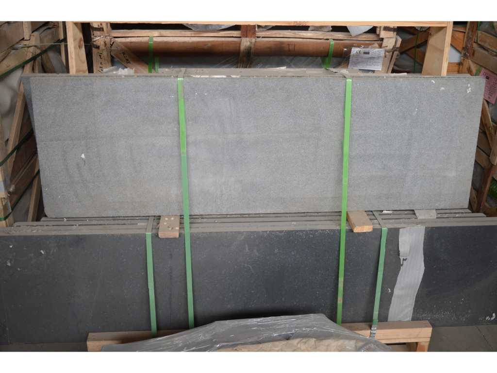 basalt façade panel 40x3cm honed, approx. 46lm