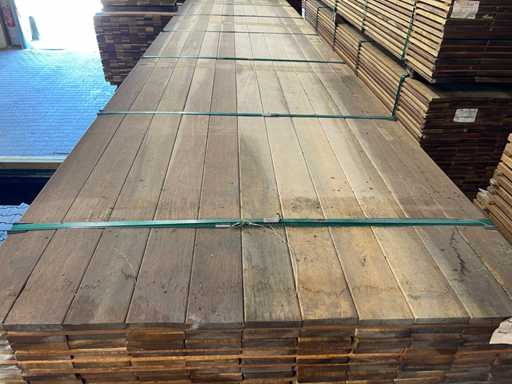 Guyana Ipé planks planed 4000x90x16mm (77x)