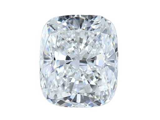 Natural Diamond 1.01 carat 2EX, TOP color H, claritate foarte bună VVS2 în formă de pernă