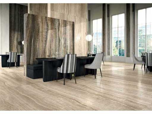 Bodenfliesen 43,2 m² Luxury Almond matt 60x120 cm