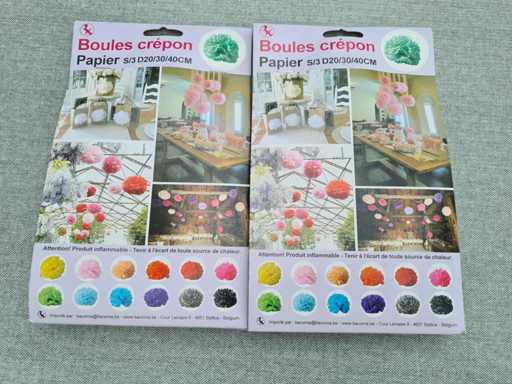 Decoratie mint pompons