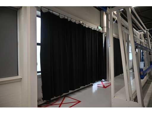 Gordijnen met aluminium buis (2x)