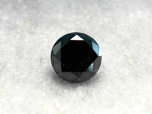 Diamant 5.59 carat echte natuurlijke zwarte diamant
