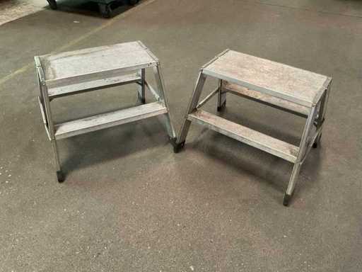 Escalera de aluminio Zarges Z 500 (2x)