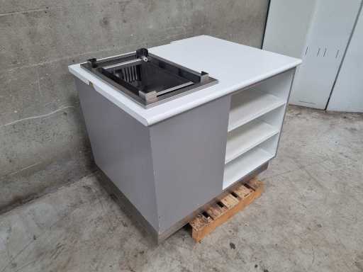 Sideboard with trays / plate dispenser